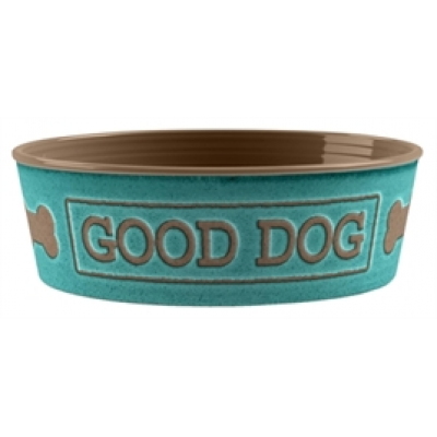 Voerbak Hond Good Dog Melamine Turquoise 17 cm 950 ml